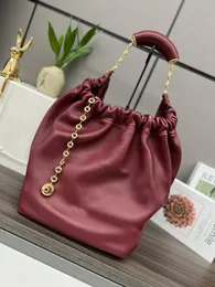 borsa da donna Borsa firmata Squeeze clutch Borsa a tracolla a tracolla di lusso di grande capacità 10A Hobo con catena in pelle di pecora Nappa di alta qualità Borsa tote manhattan sotto le ascelle