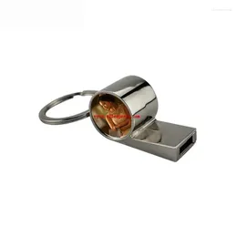 Schlüsselanhänger Sublimation Blank Whistle Schlüsselanhänger Herz Transferdruck Benutzerdefinierte DIY Metall Material 12 teile / los