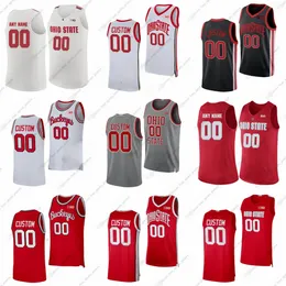 Custom NCAA Ohio State Buckeyes College Basketball Jerseys Zed Key Evan Mahaffey Scotty Middleton Felix Okpara Austin Parks Devin Royal Owen Spencer Bruce Thornton