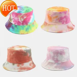 Boll Caps Creative Ins Colorful Graffiti Fisherman Hat Female Spring and Summer Travel Sunscreen Double Sided Street Lovers Basin