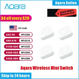 Aqara Smart Wireless Mini Switch Key Zigbee-Verbindung Fernbedienung One Control Button Home Security Mihome Homekit 240228