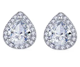 Stud Bettyue Whole Pear Shape Cubic Cyrricon For Woman Bridal Wedding Party PrezentsSstud4531021