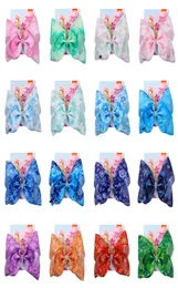 Jojo Siwa Hair Bows 16 Designs Snowflake Styles Jojo Bows with Clip Hair Accessories for Girls 8インチ大きな髪の弓SS1279460158