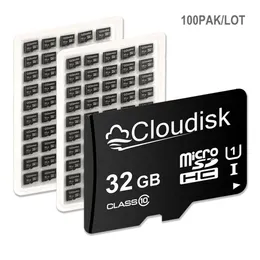 その他のコンピューターコンポーネントBK 100パックCloudisk Micro SD Card 16GB 32GB 64GB 128GB 256GB 512GB 1TBクラス10リアル容量MicroSD 1GB 2G DHXC0