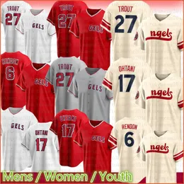 2024 City Connect Mike Trout Camisa de beisebol Los Shohei Ohtani Angeles Anthony Rendon Noah Syndergaard Jack Mayfield Luis Rengifo Taylor Ward Mike Mayers