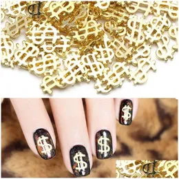 Stickers & Decals Nail Stickers 3D Decals Dollar Sign Accessories Fashion Manicure Tools For Women Bill Money Design Art Drop Delivery Dh65F