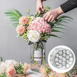 Vases Spiral Ikebana Stem Holder Acrylic Clear Flower Arrangement DIY Floral Art Accessory For Party Wedding Vase