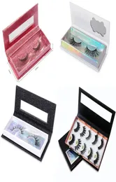 Falsk ögonfranslagringsförpackning Box Eyelash Boxes Scrub Style tomt Lash Case Återanvändbar komposit LAGRAGE1266506