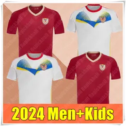 2024 Venezuela Soccer Jerseys SOTELDO SOSA RINCON CORDOVA CASSERES BELLO JA. MARTINEZ 24/25 National Team RONDON GONZALEZ RINCON Home Red Away White shirt