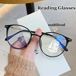 Solglasögon Anti-Blue Light Progressive Reading Glasses Ultralight Bifocal Multifocal Presbyopia glasögon slutade långt nära synen glasögon