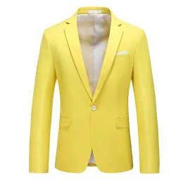 Jaquetas plus size 6xlm 2022 New Men Men Solid Suit Jackets Casual Business Blazer Jacket Fashion Fester Formal Wedding Party Blazers