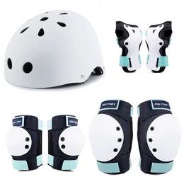 Roller Skating Protector Helmet for Teenage Adults Outdoor Cycling Rock Climbing Kneepads Elbow Pad Hand Head Protective Gear 240304