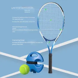 Tennis Rebounder With Elastic Rope Self Hitting Single Player Racquet Training Exercise Tennis Rackets Practice Ball Trainer 240227