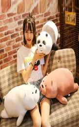 Feb New Japan Bears Plush Toys Panda 35cm 50cm 70cm 90 cm pojke födelsedagsdag 1 st julklapp 3D -kudde MX2007163367441