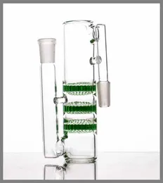 유리 재 포수 흡연 3 개의 벌집 PERC 145188mm 트리플 HC Bong Precooler 다양한 색상 공장 직접 285G5133210