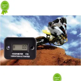 Outras peças de automóvel Novo motor digital à prova d'água Tach Hour Meter Medidor de tacômetro RPM Display LCD para motocicleta Motor Stroke Carro Barco D Dhvik