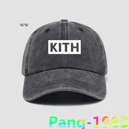 Kith bola bonés clássico caixa branca logotipo kith chapéu beisebol 2022 homens mulheres de alta qualidade guarda-sol ajustável lona esportes chapéus 8884