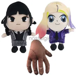 Anime Peripheral Stuffed Plush Animals Toy Dark Wednesday Adams Pillow Doll Childrens Playmate Home Decoration Boys Girls 25cm DHL 240307