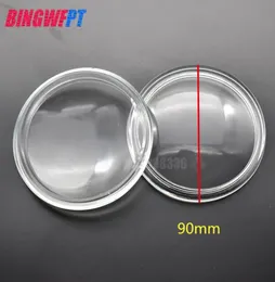 2 pçs diâmetro redondo 90mm luzes de nevoeiro lâmpadas vidro antifog vidro temperado para subaru wrx brz xv outback legado jusy iii wrx sti5567286