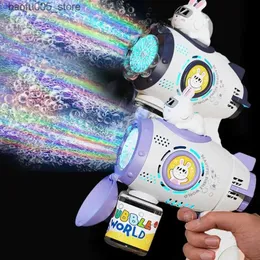 Novidade Jogos Brinquedos para banho de bebê O Bubble Gun Rocket é tão astronauta que a Bubble Gun Machine está equipada com uma luz e o soprador automático do brinquedo Pomperos é Q240307