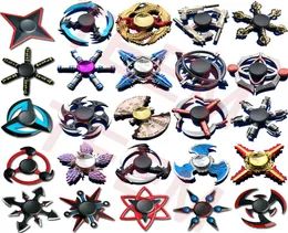 100 types Spinner Fingertip Gyro games hand Spinners Dragon wings eye Anxiety Toys for EDC aluminium alloy with Tin box2731578