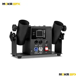 Fog MachineBbble Machine Moka Confetti Hine Double Heads Cannon Stage Effect Equipment Dmx Remote Control Spray 8-10m for we dhknq