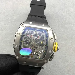 Zegarki na męski zegarek mechaniczny Richa Milles luksusowe wino wiadro Richas RM1103 Seria Automatyczna różowe złoto