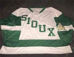 Mthr 1959 Retro und North Dakota Fighting Sioux Hockey Jersey Brodery Stitched Anpassa valfritt nummer och namntröjor1595232