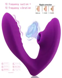 Vibrador de sucção de 10 frequências, cabeça dupla à prova d'água, produtos para adultos, sucção de clitóris, gpoint, massagem feminina, vibr1758290