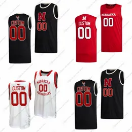 Personalizado NCAA Nebraska Cornhuskers College Basketball Jerseys Blaise Keita Jamarques Lawrence Ramel Lloyd Jr. Rienk Mast Eli Rice Tominaga Ulis Wilcher Williams