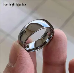 Wysokiej jakości pierścionek zaręczynowy z węglika wolframowy dla mężczyzn Kobiety kopułowy zespół wypolerowany błyszczący komfort Fit 8642mm2351360