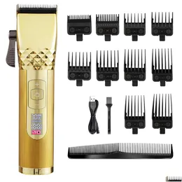 Clippers Trimmers Clippers Trimmers Professional Hair Clipper Set Recarregável Elétrico T9 Corte Hine Beard Trimmer Shaver Cordles DHM73