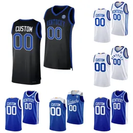 Custom NCAA Kentucky Wildcats College Basketball Jerseys Walker Horn Zvonimir Ivisic Tre Mitchell Ugonna Onyenso Antonio Reeves Reed Sheppard Adou Thiero