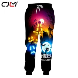 Sweatpants CJLM New Men's Halloween Pants 3D Printing Jogging Pants Horror Halloween Party Big Code Hip Hop Street Clothing