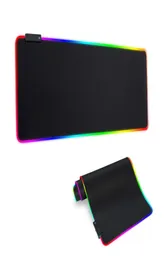 LED RGB Soft Gaming Mouse Pad Stor överdimensionerad glödande utökad Mousepad3234357