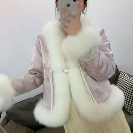 New Haining Fur, Fuchspelzmantel im chinesischen Stil, modischer Kurzstil für Damen, dünn und warm, Kwai 357718