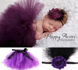 Newborn Tutu Dress Designer Toddler TUTU Skirt Headband 2pcs Sets Baby Girl Clothes Po Kids Clothing 7 Designs Optional WZWYW21558223