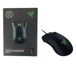 Razer Deathadder Elite Oyun Fareleri 16000 DPI Ergonomik Chroma Lighting Optimize 450 IPS 7 Düğme ESPORLARI Kablolu Fare Game8646797