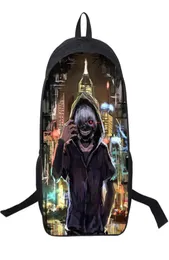 3D Cool Tokyo Ghoul Kids Backpacks Unisex Boys 여자 야외 스포츠 여행 어깨 가방 Rucksacks School Bags1770956