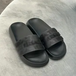 10a pantofole di alta qualità lettera Slide designer di lusso nuovo sandalo ALLOVER mocassino sandalo in gomma di qualità da donna Casual estate uomo nero Slider all'aperto muli