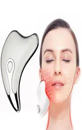 Ferramenta de levantamento de rosto Massagem de pele Facial Gua Sha Tools Body Lift Massage Recarregável Rejuvenescimento da pele Massageador Electirc Raspagem CX9319769