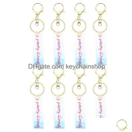 Schlüsselanhänger Lanyards Schlüsselanhänger 8 Stück Kleine Tasche Hängende Schlüsselringe Ästhetische Geldbörsenkette Modisch für Drop-Lieferung Mode-Accessori Dh6J5