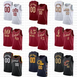 Donovan Mitchell Darius Garland Jersey Evan Mobley Jarrett Allen Isaac Okoro Max Stus Dean Wade Caris Levert Georges Niang 2023 2024 City