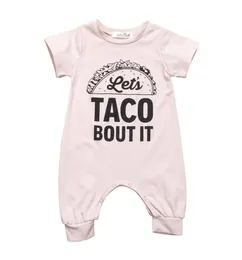 Jumpsuits Pudcoco Romper 018m Född Baby Boy Girls Clothes Hamburger Letters Short Sleeve Jumpsuit Summer Outfits PlaySuit Leotard9164958