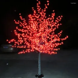 Decorazioni natalizie Luce a LED Albero in fiore di ciliegio Altezza 2M 110VAC/220VAC Decorazione a goccia per uso esterno antipioggia