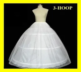 Lager petticoat 3 hoops för brudboll klänningar aline bröllopsklänningar petticoats brudtillbehör5880508