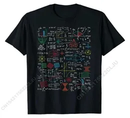 Lustige Mathematiklehrer Geschenkidee Mathematik Formeln Blatt T -Shirt T -Shirt Normale Baumwollmenschen Tops T -Shirt auf 2205214386084 gedruckt