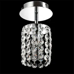 NEW K9 Crystal Chandelier light E14 Single Head LED Saving Chain pendent lamp Modern Plated for Living Room Dining Bedroom 110V/220V LL