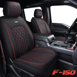 Seat Covers Full Set Hållbart vattentätt läder för pickup-passform för 2009 till 2023 Ford F150 och 2017-2023 F250 F350 F450