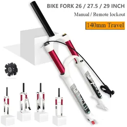 AttlvTuBicycle Air Front Fork Magnesium Alloy Ultralight Mountain Bike Suspension Straight and Tapered MTB 26 275 29IN 240228